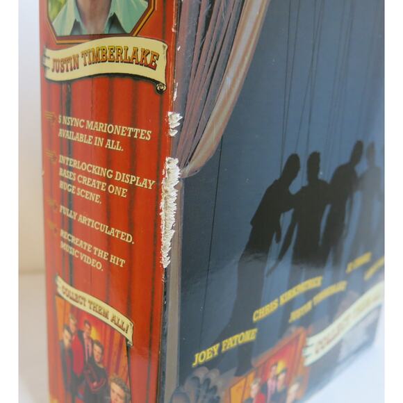 VINTAGE 2000 NSYNC Justin Timberlake Marionette Doll New In Box Living Toyz - Picture 13 of 13